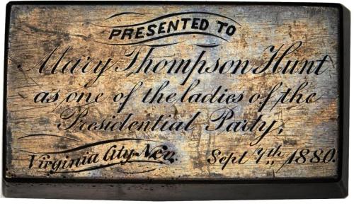 Mary_Thompson_Hunt_1880_silver_ingot_obverse