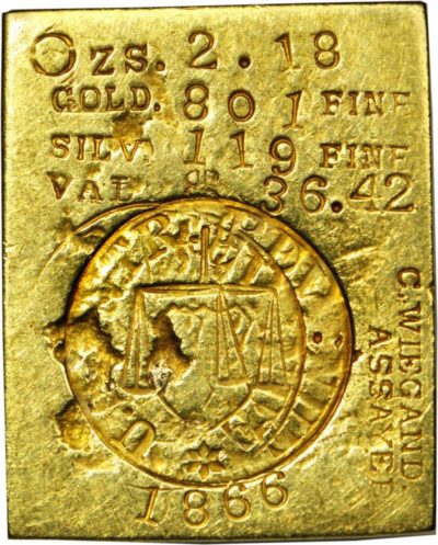 conrad_wiegand_2.18oz_gold_ingot_obverse